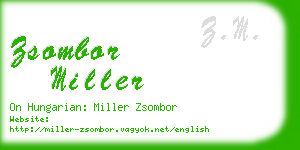 zsombor miller business card